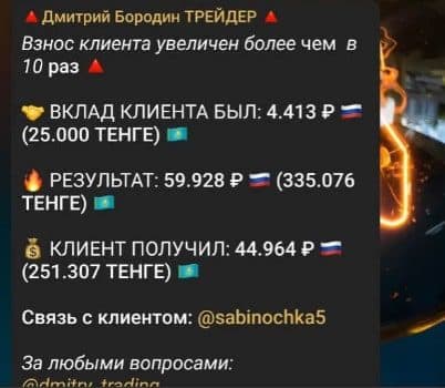 Дмитрий Бородин Трейдер