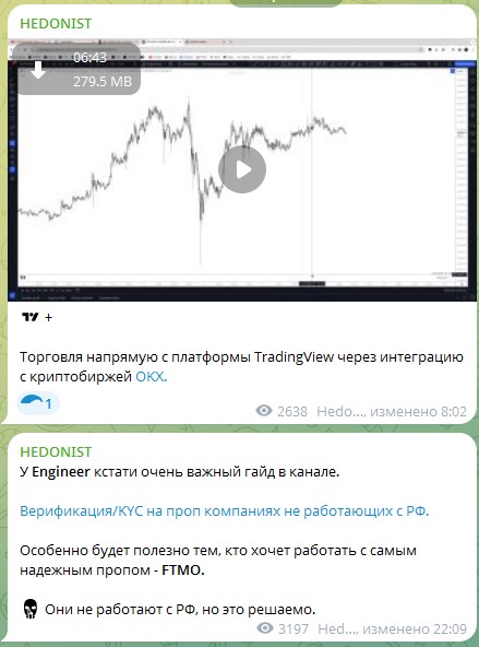 гедонист телеграм