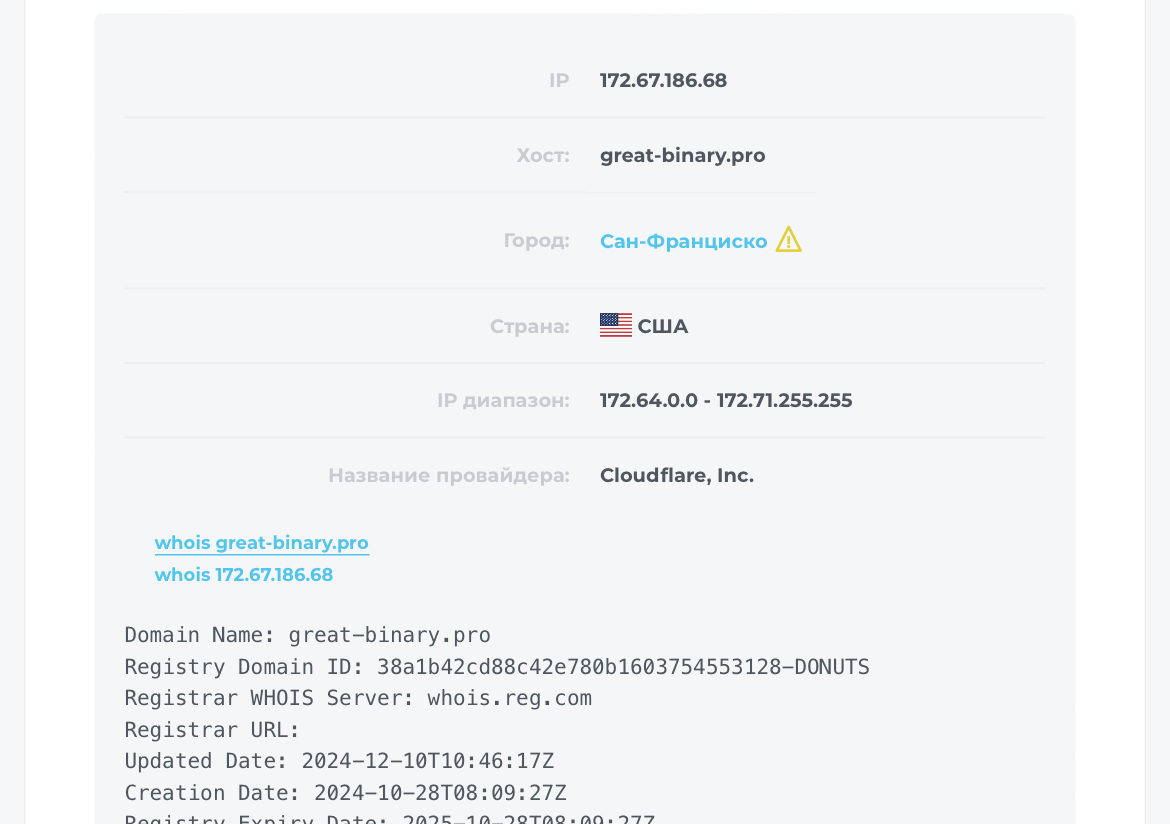 greatbinary брокер лохотрон