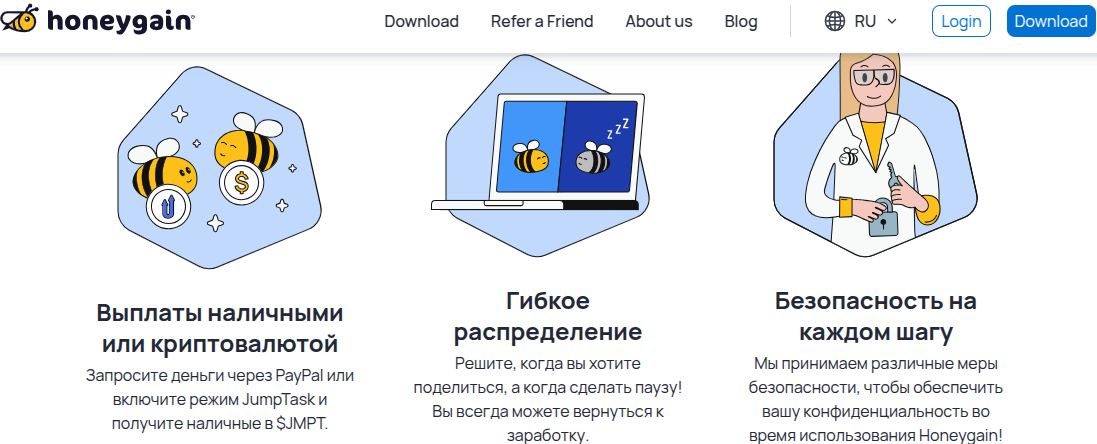 хонигейн заработок