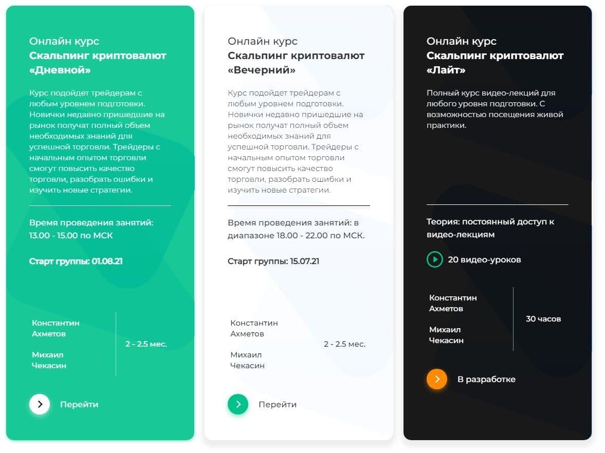 Курсы Константина Ахметова