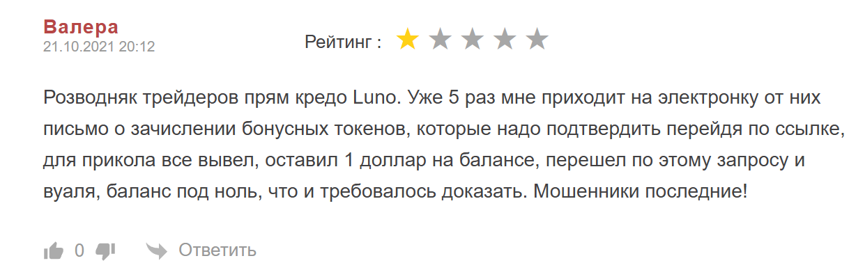 luno отзывы