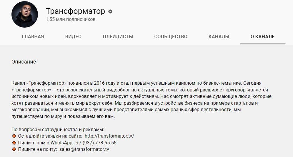 Описание канал Дмитрия Портнягина