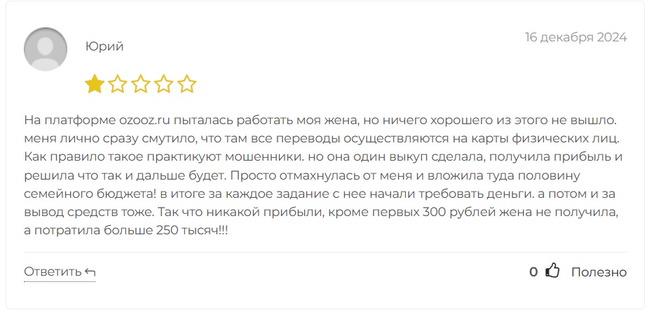 ozooz личный кабинет вывести деньги