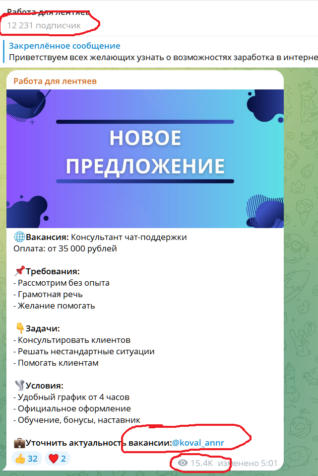 работа для лентяев развод