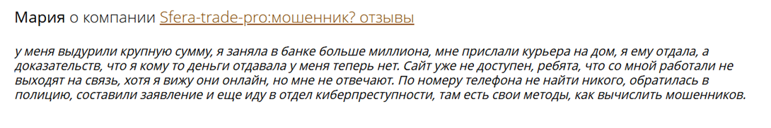 сфера трейд инвестиции