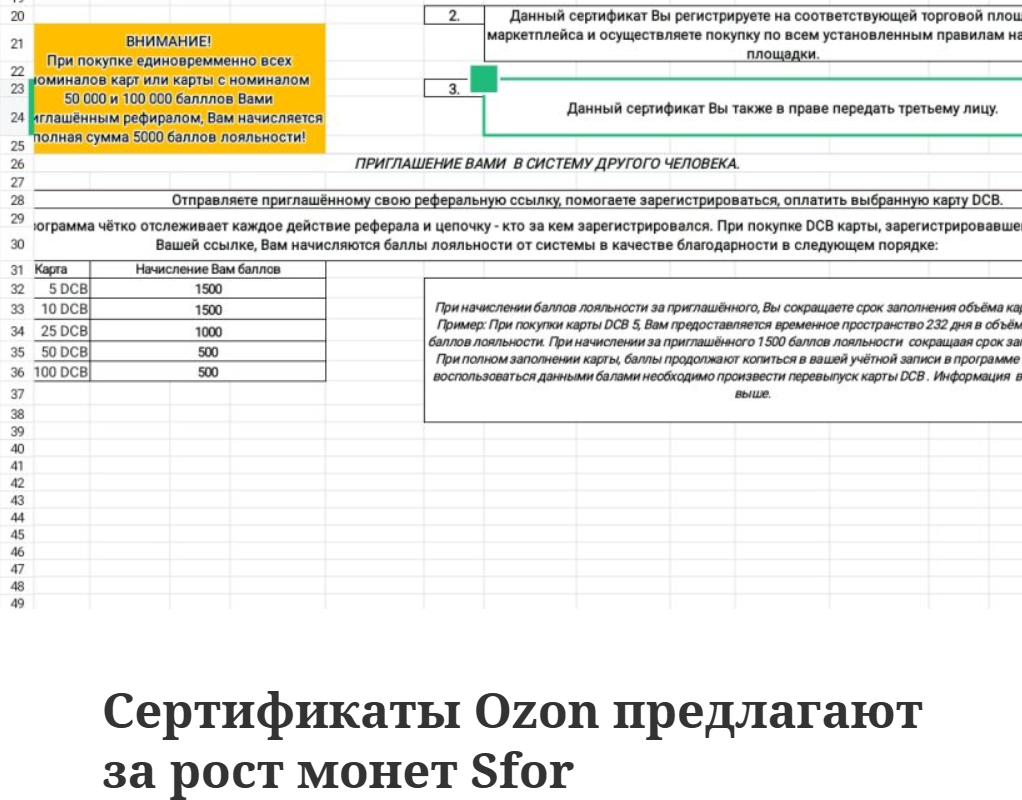 sfor токен