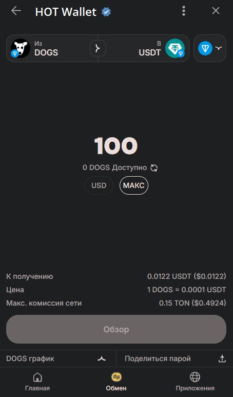 стоимость hot near wallet