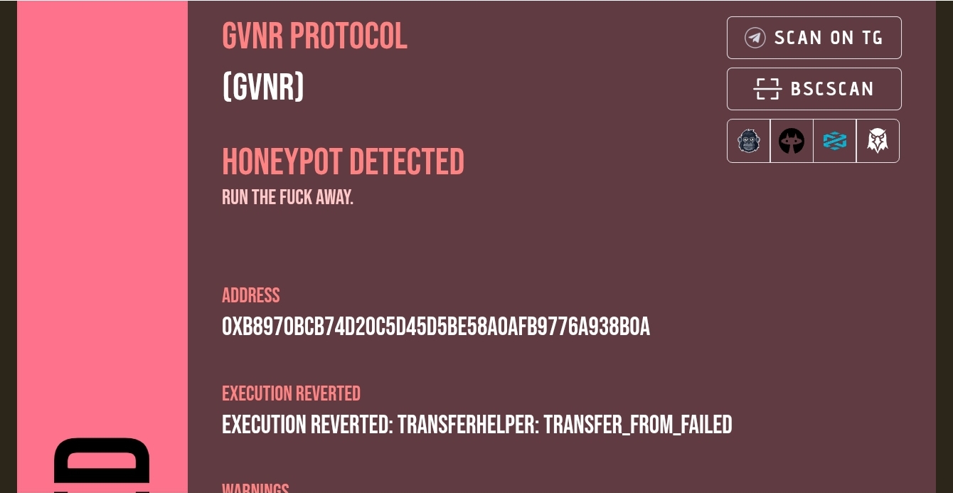 стоимость токена gvnr