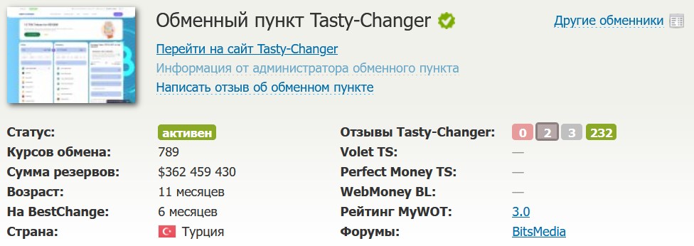 tasty changer отзывы