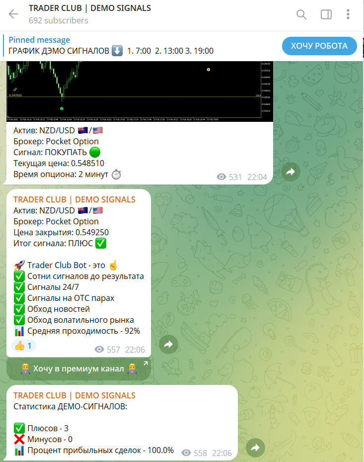 trader club signals bot