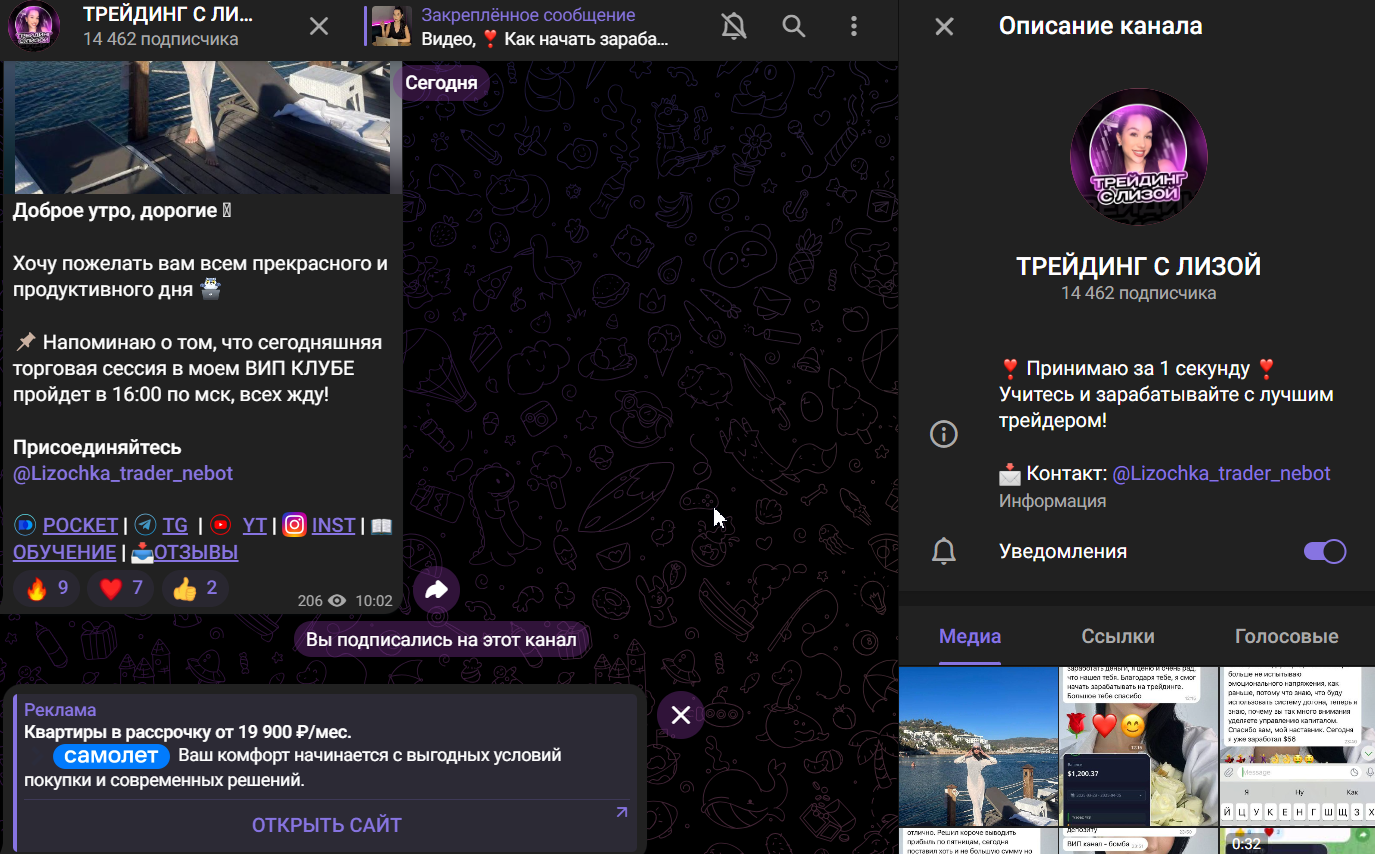 трейдинг с лизой
