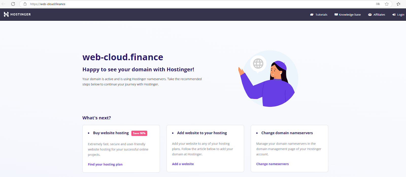 web cloud finance