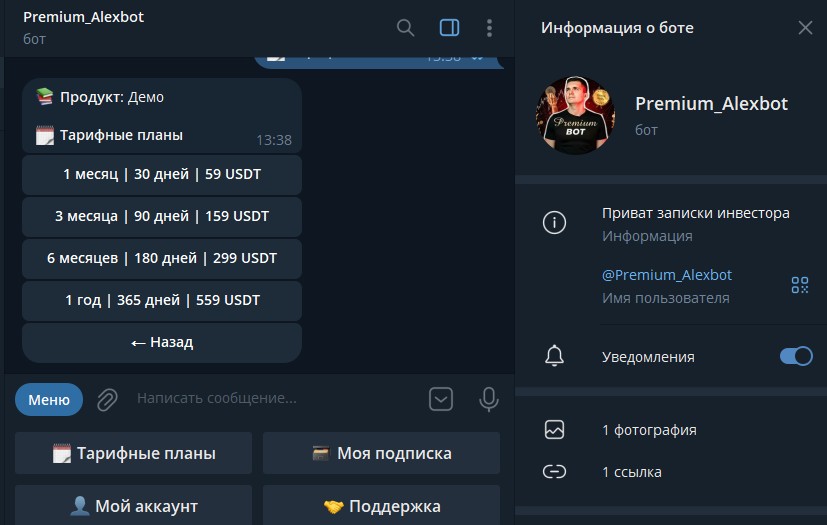 записки инвестора телеграмм