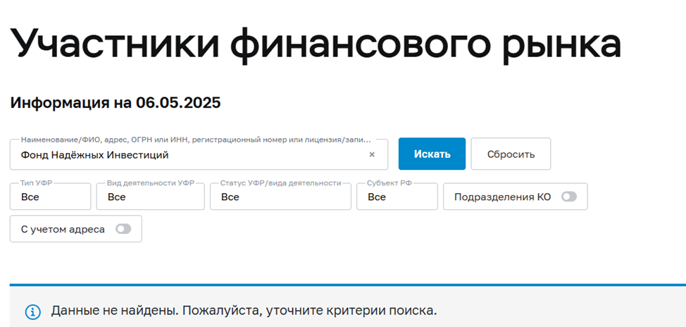 что такое фонд надежные инвестиции