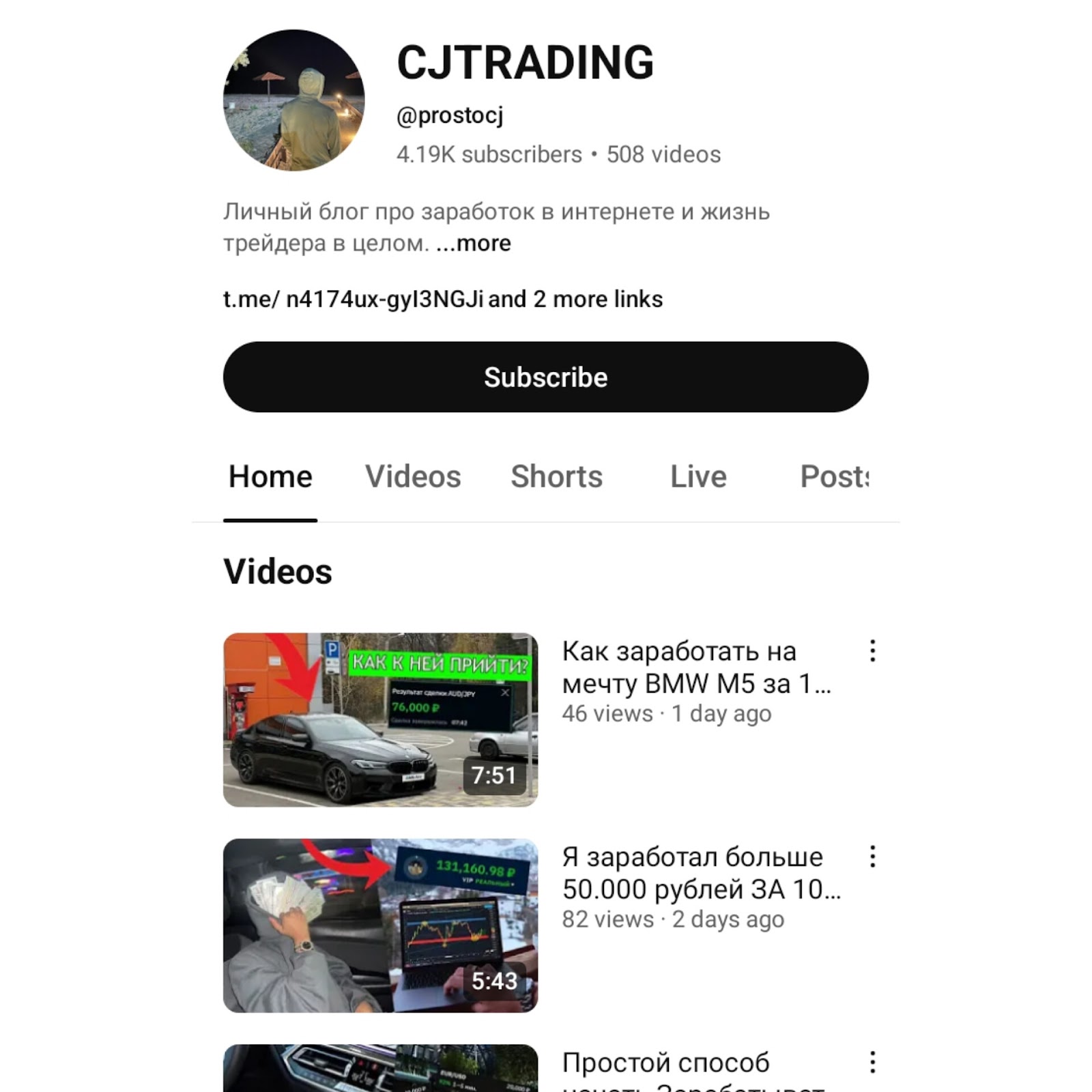 cjtrading трейдинг