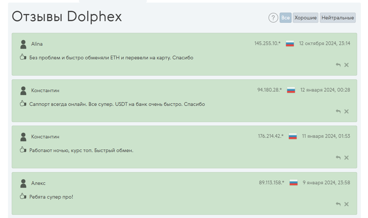 dolphex отзывы