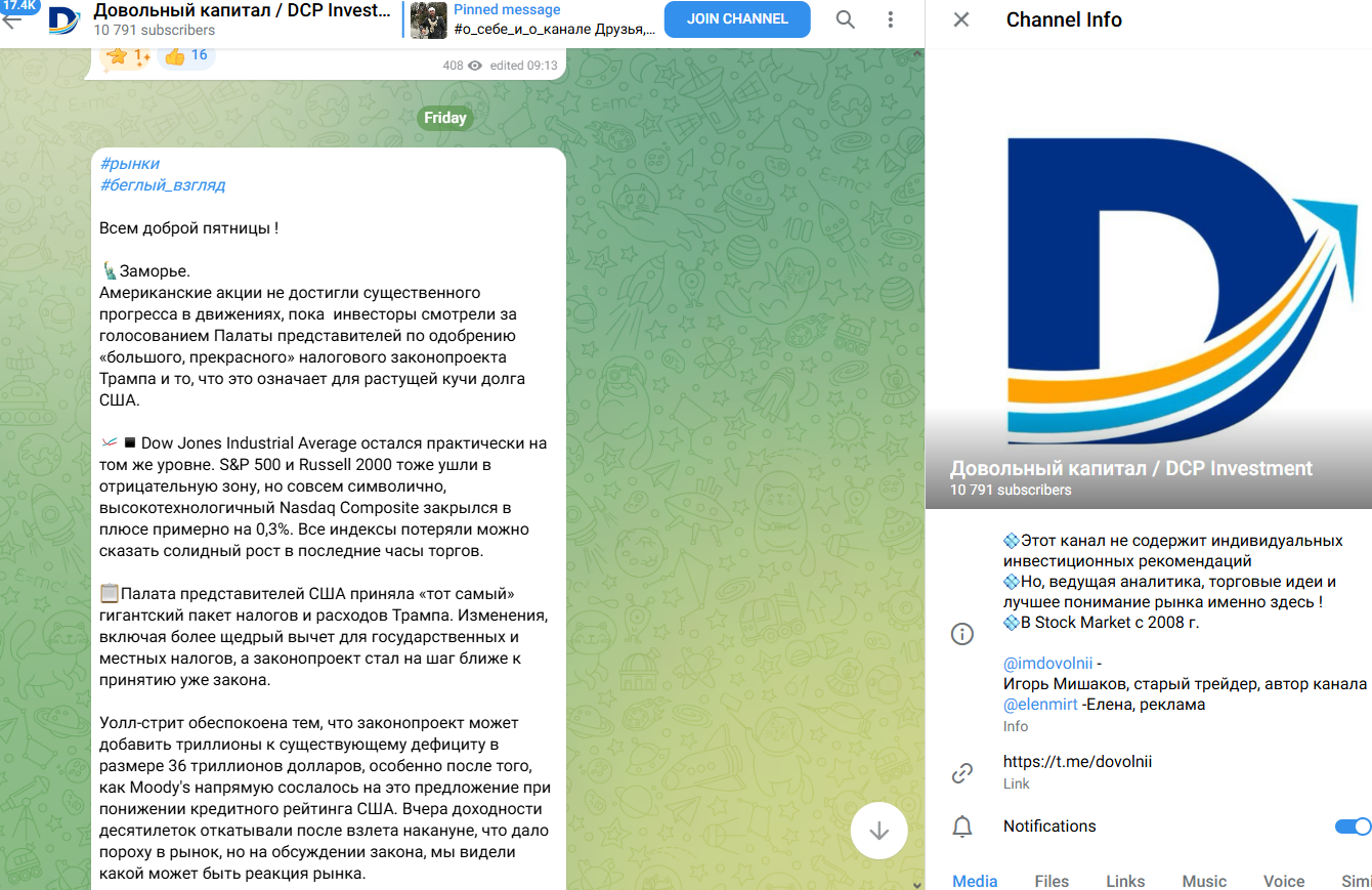Довольный капитал DCP Investment