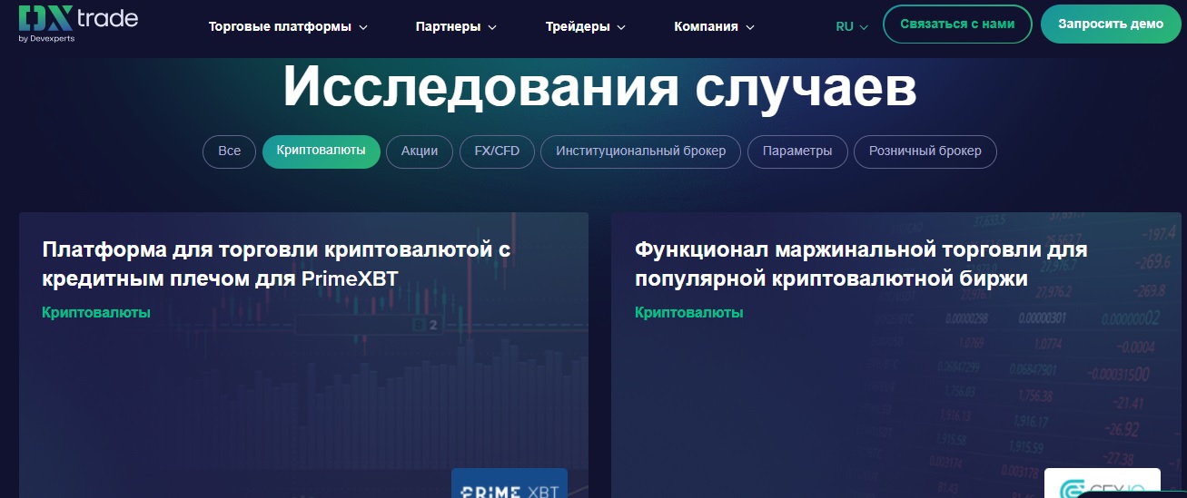 dxtrade платформа