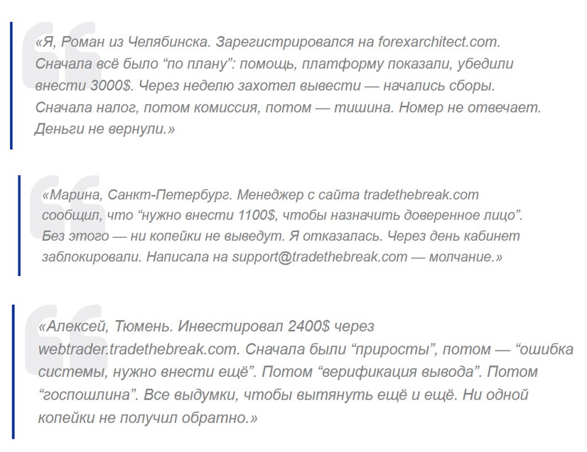 forex architect отзывы