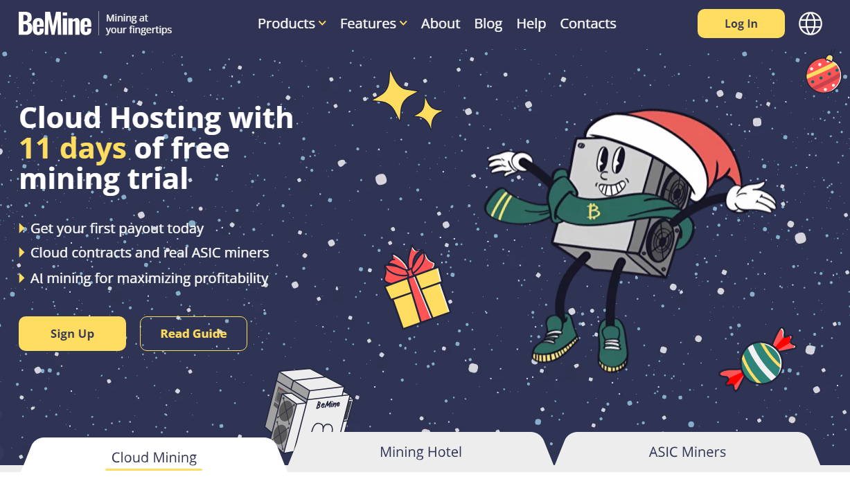 Cloud Mining Platform BeMine