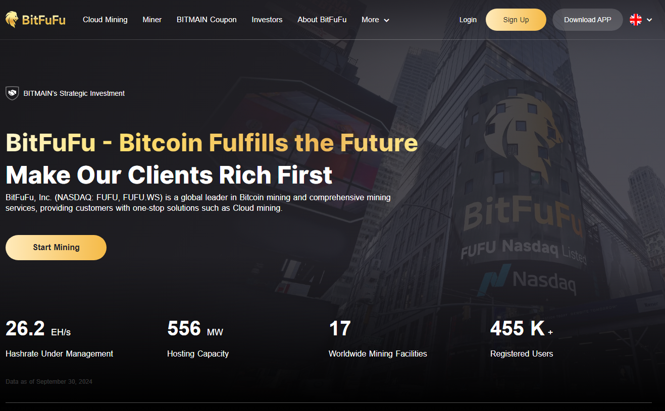 самый надежный облачный майнинг BitFuFu