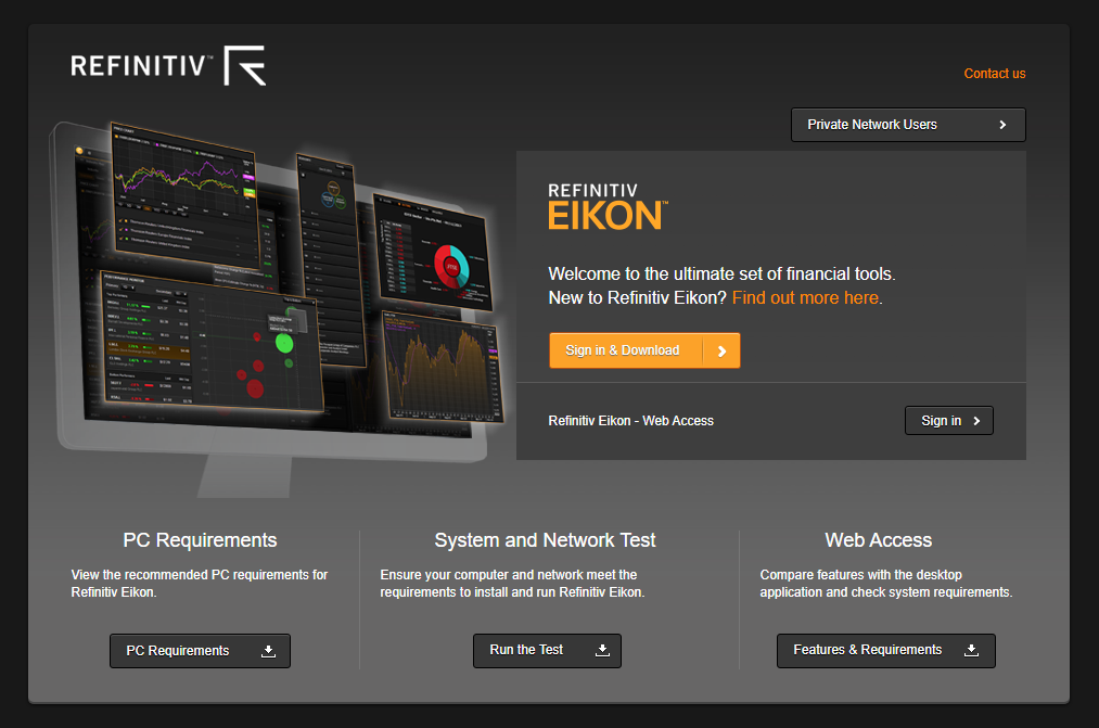 трейдерский сервис для анализа Eikon