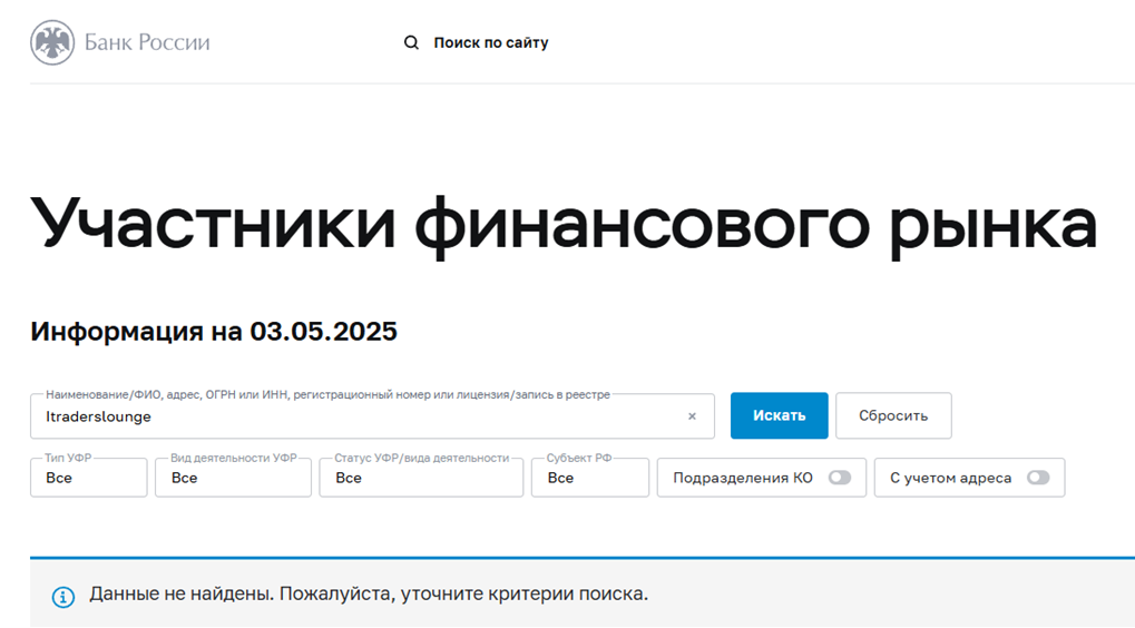 Itraderslounge Com скам