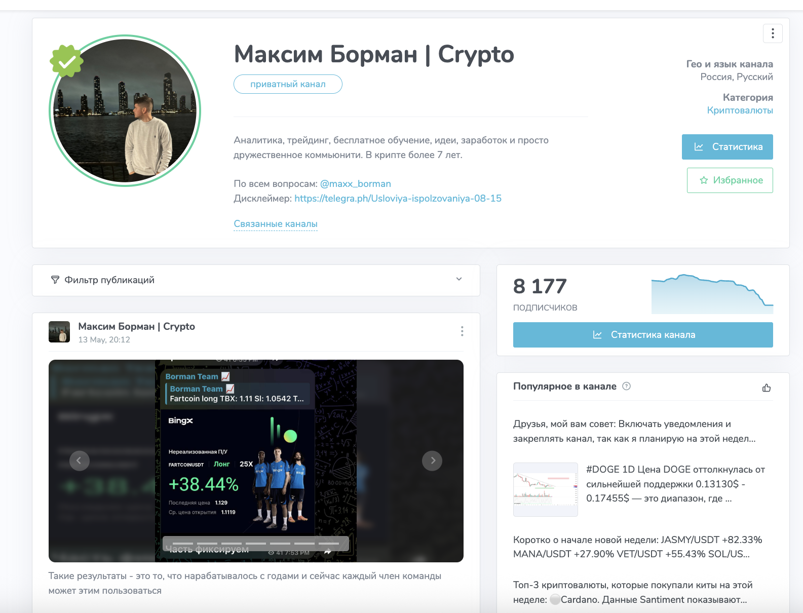 максим борман crypto