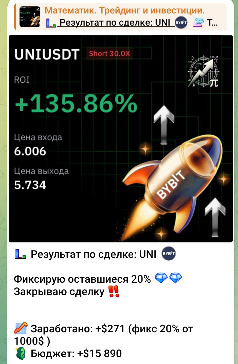 математик трейдинг телеграмм канал