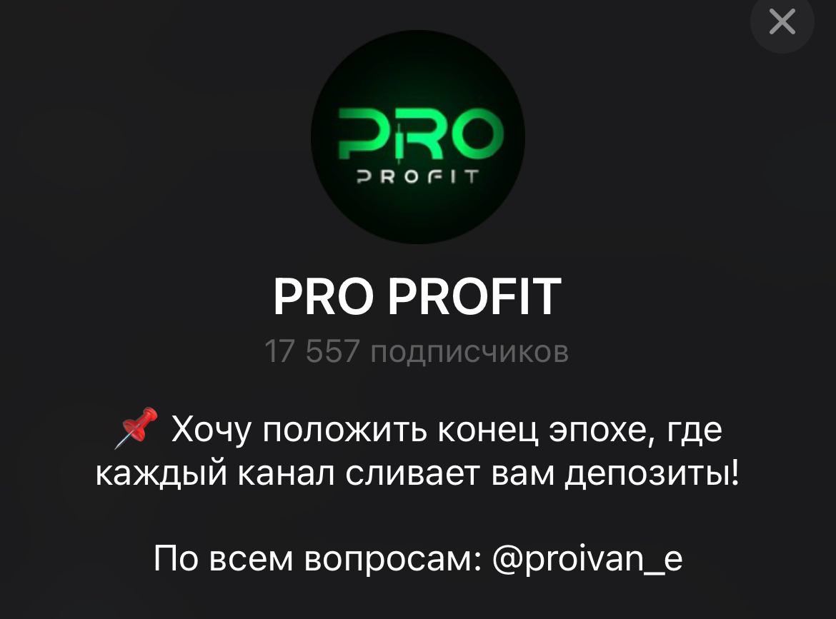 pro profit тг канал