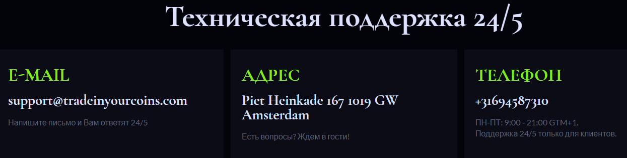 tradeinyourcoins com скам