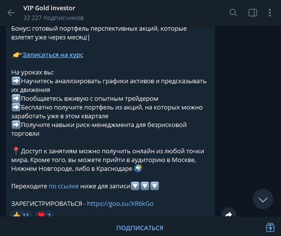 vip gold investor