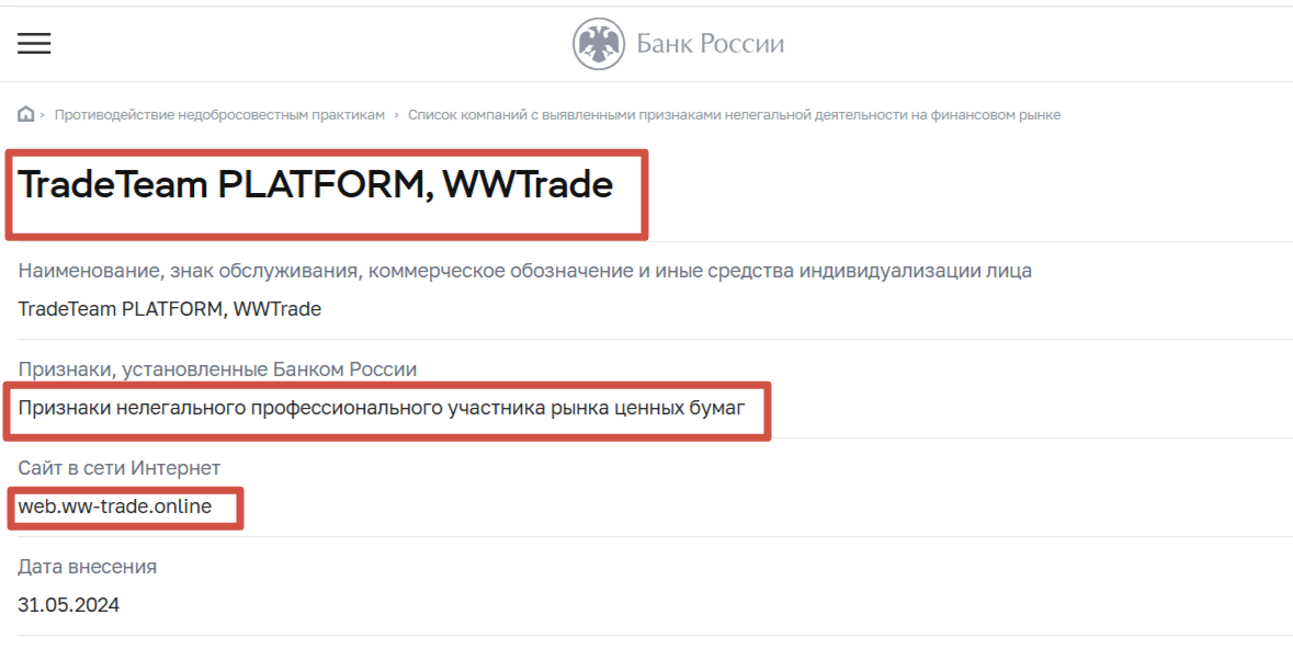 ww trade брокер отзывы