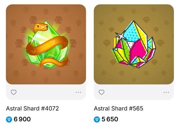 astral shard nft telegram