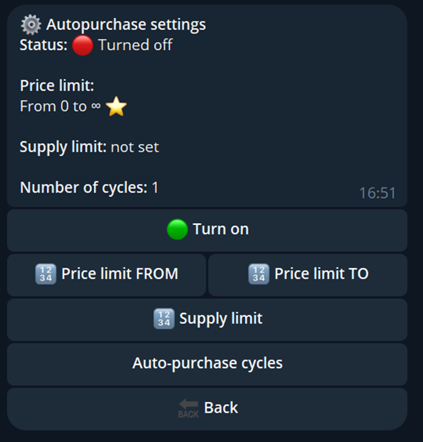 autogifts покупка подарков telegram