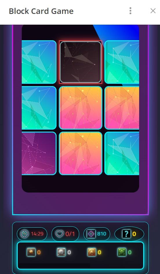 Block Card Game