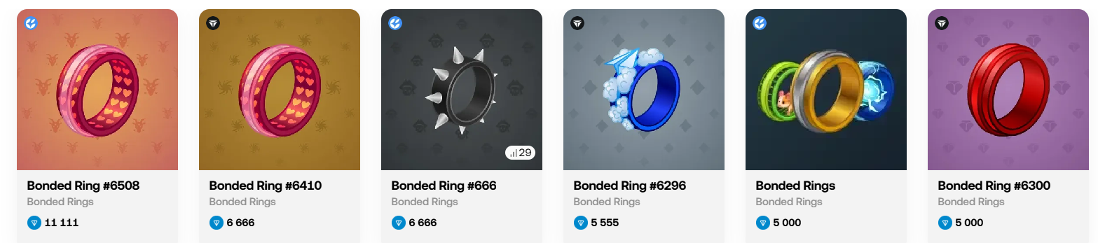 bonded rings telegram