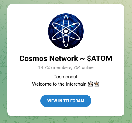Cosmos ATOM криптовалюта
