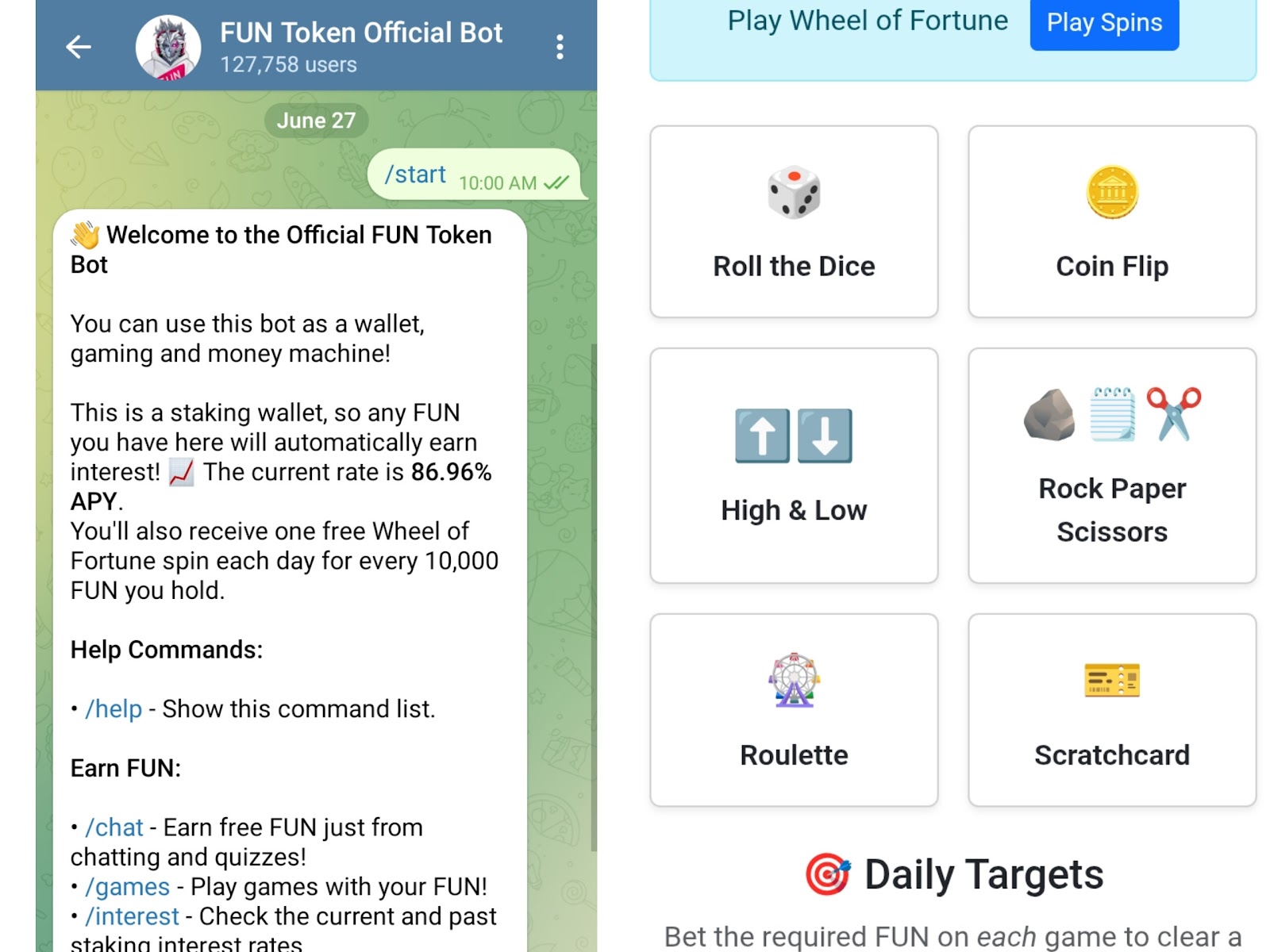 fun token криптовалюта