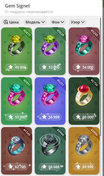 gem signet nft telegram