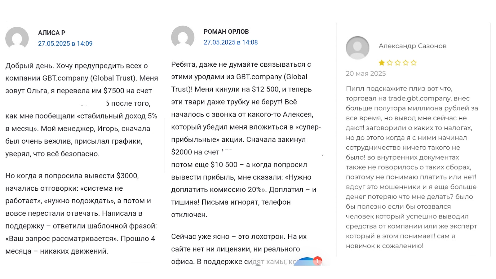 глобал траст биржа