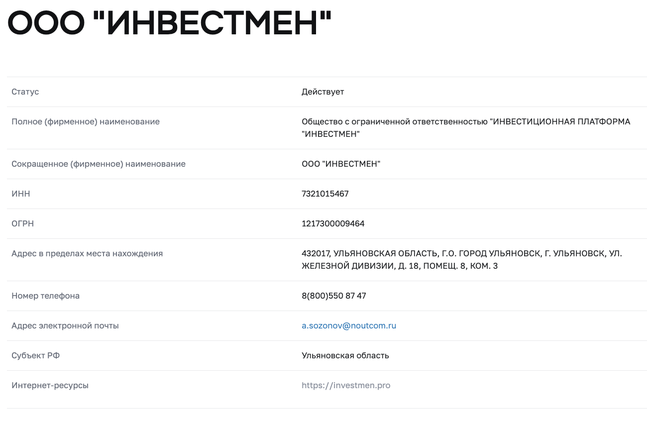 инвестмен платформа