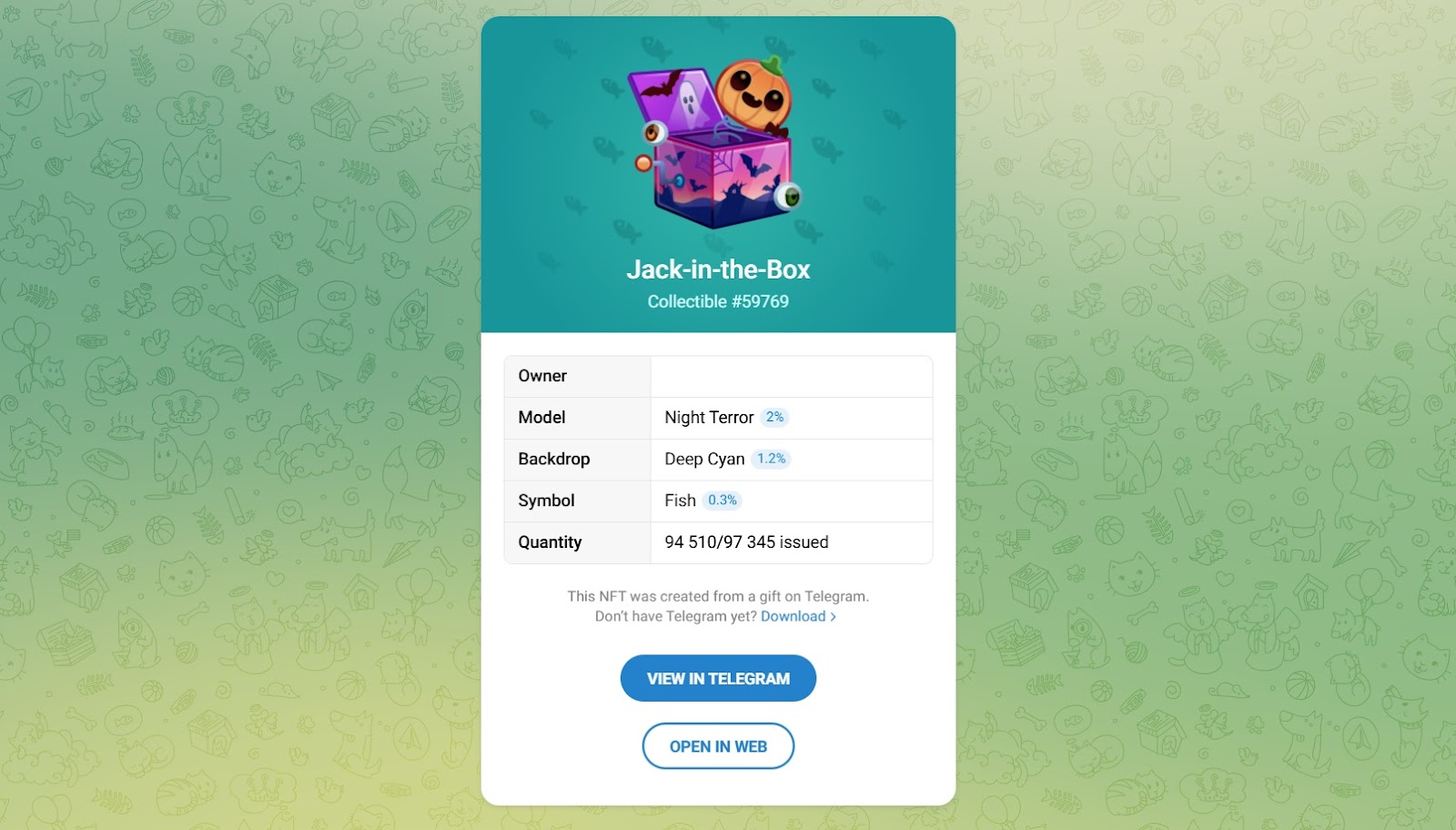 jack in the box телеграмм подарок