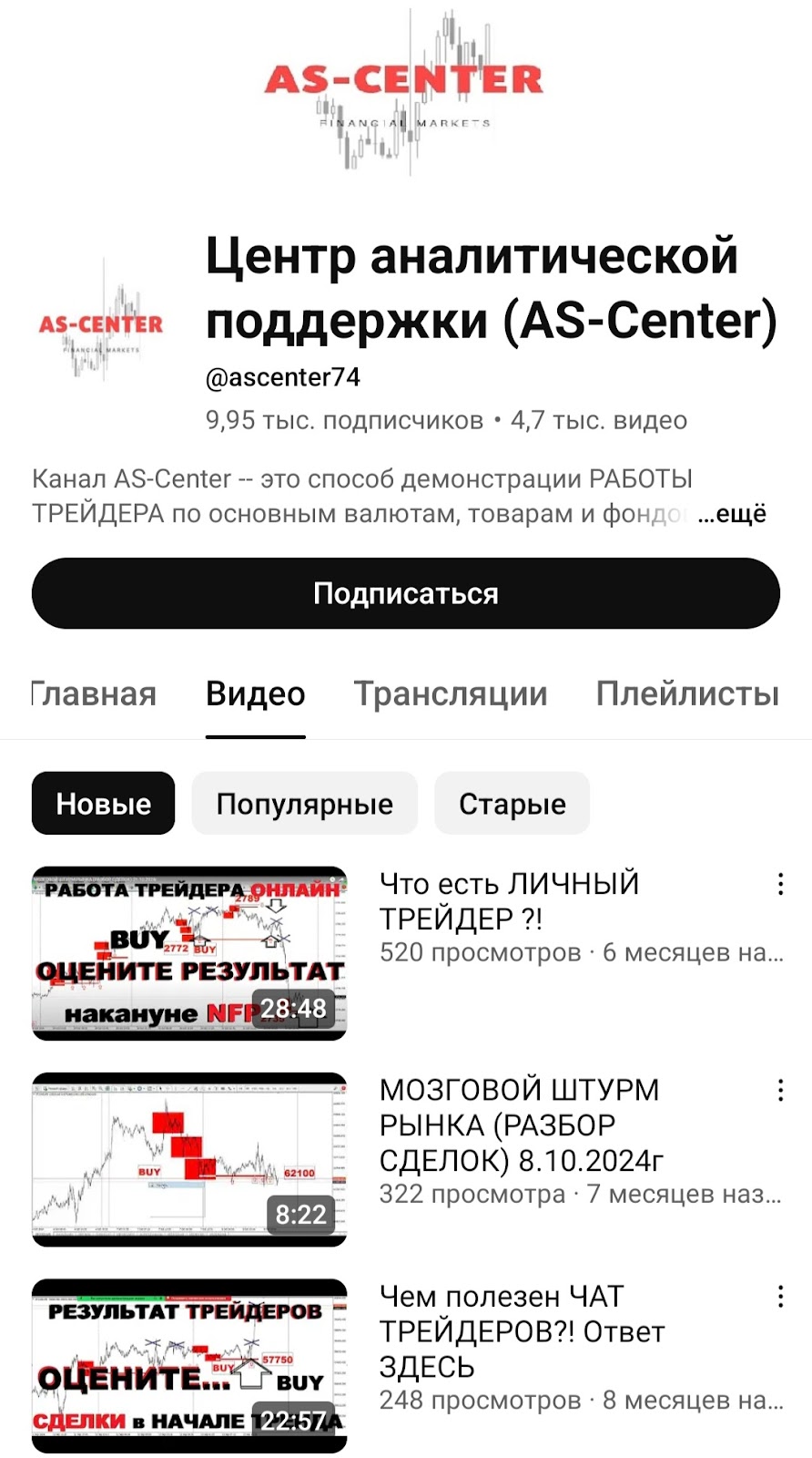 КАНАЛ ТРЕЙДЕРОВ