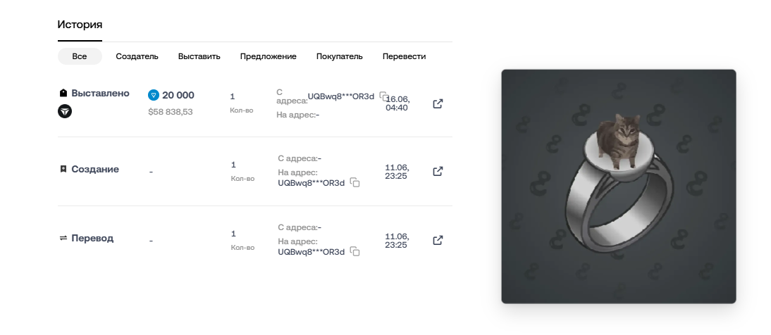 кольцо gem signet nft
