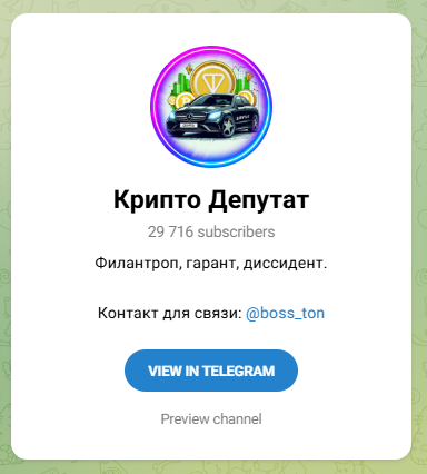 крипто депутат