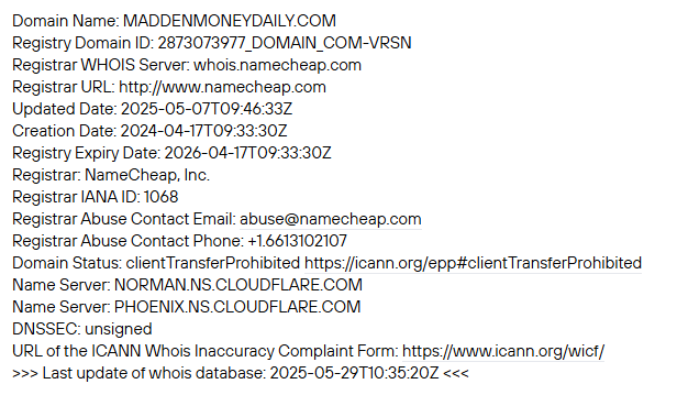 maddenmoneydaily com отзывы