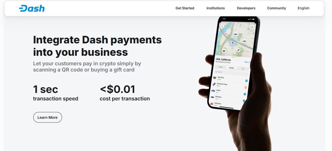монета dash