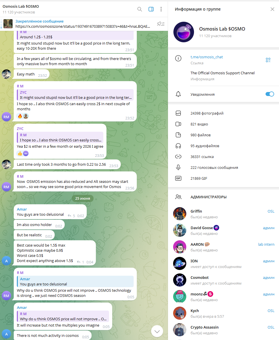 osmo крипта